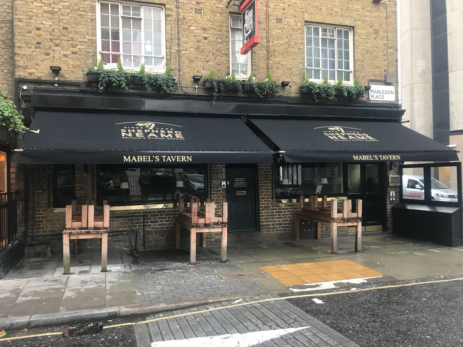 Victorian Awnings for Mabel’s Tavern, London | Radiant Blinds