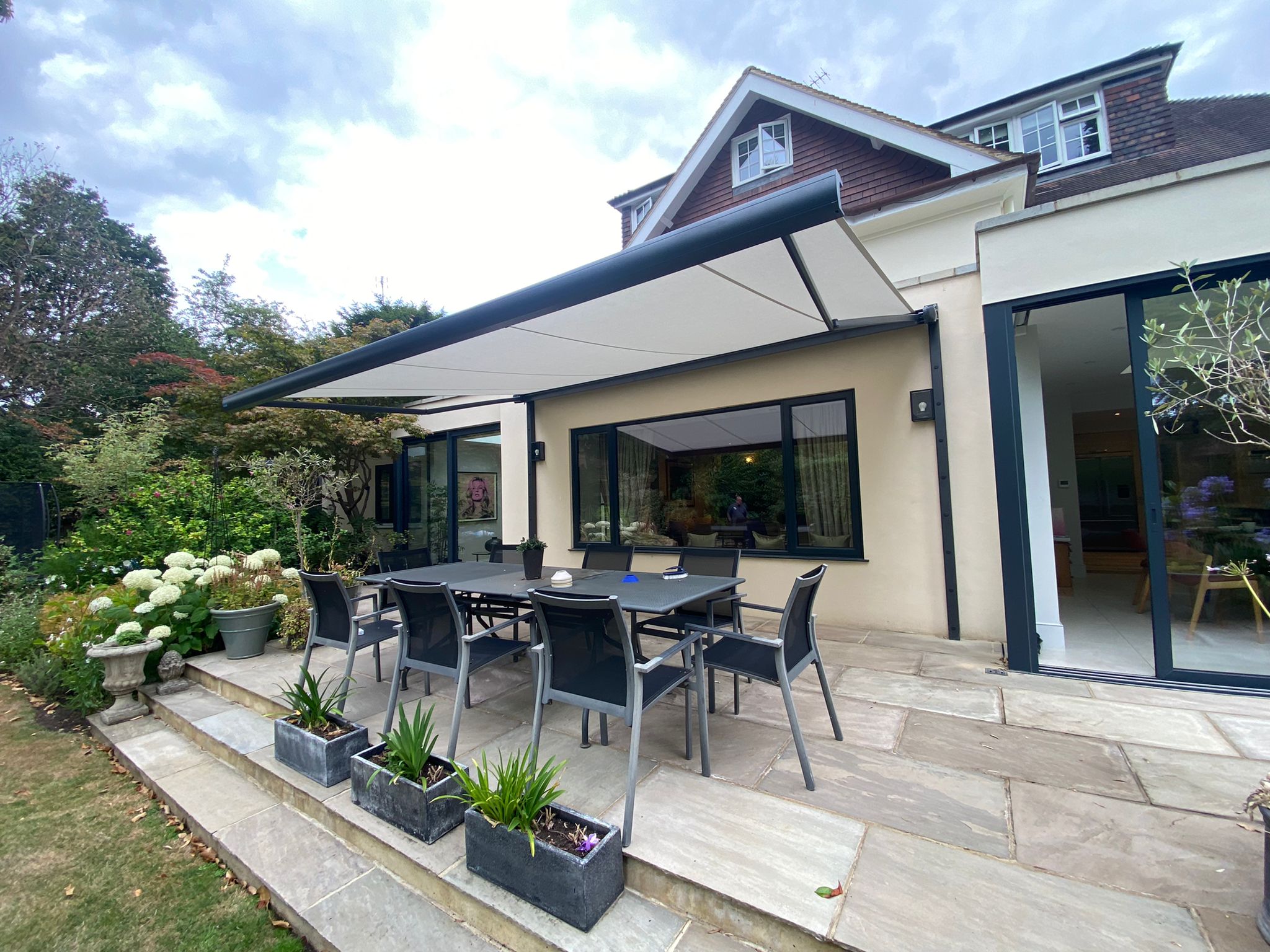 Markilux MX3 Awning with Remote & Spreader Plates - Radiant Blinds Ltd