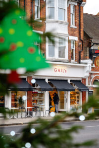 Gail’s Bakery shop as seen during Christmas time